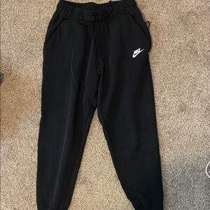 Nike Black Joggers with White Logo